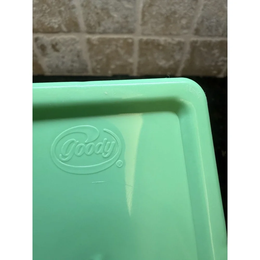 VTG Set Of 4 Goody Handi‎ Boxes Storage Containers Pastel Colors Plastic Lids